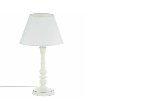 Tafellamp E14 H36cm wit