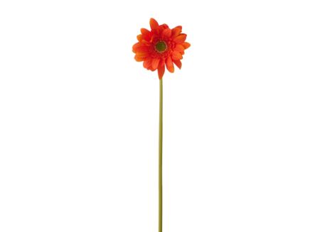 Kunstbloem Gerbera H65cm - kunststof & stof - oranje