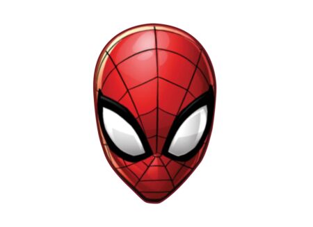 Kussen in de vorm van Spiderman 35cm - polyester - rood