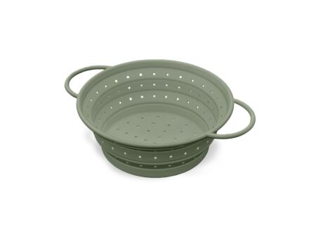 Vergiet plooibaar 33,5x26x11cm - silicone - groen