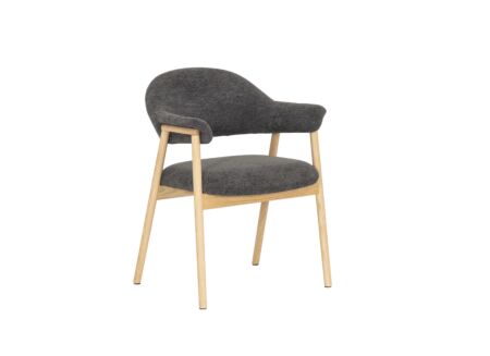 Stoel Hierro 60x57x80cm - stof - antraciet
