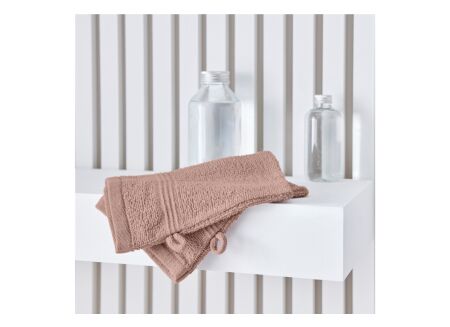 Washandje Essential  16x21cm rose des sables set van 2