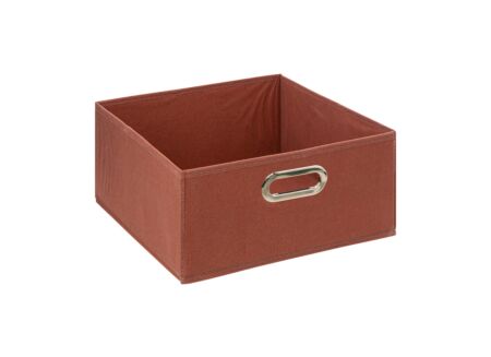 Opbergbox 31x31x15cm terracotta