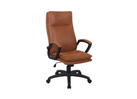 Bureaustoel Cougar 61x69,50x120cm - stof - bruin