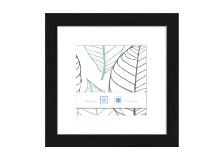Fotokader Halmstad 15x15cm - hout massief - zwart