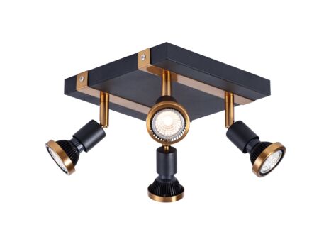LED spot met 4 spots 5W GU10