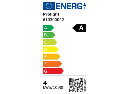 Label énergétique - Ampoule LED Classic 3,8W E27
