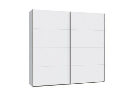 Schuifdeurkast Schach & Mat 2 220cm - decor - wit