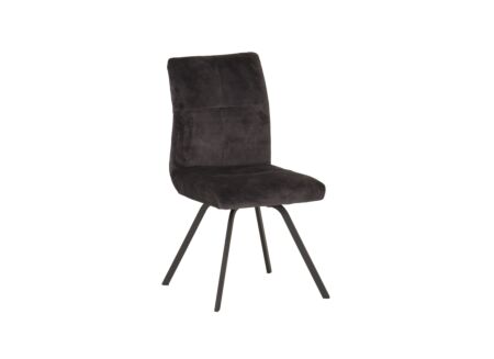 Stoel Adore 46x60x87cm - stof - antraciet
