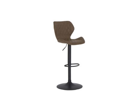 Barstoel Toro ZH58-80cm - lederlook - bruin