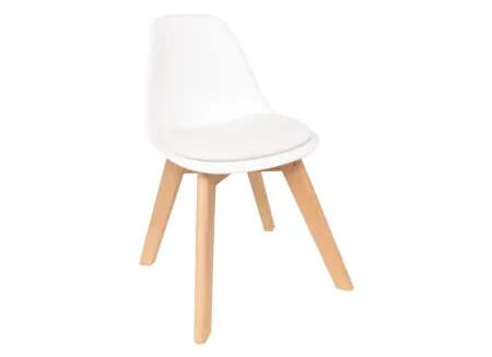 Kinderstoel Baya 55x31x38 - Kinderstoel Baya 55x31x38,5cm - kunststof - wit