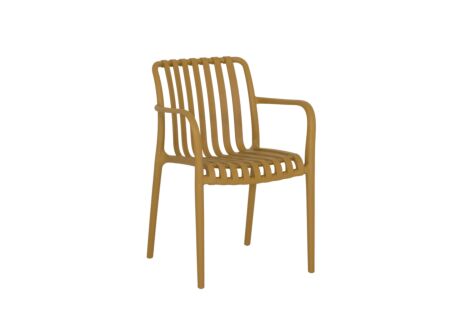 Tuinstoel Cute 46x58x81cm - kunststof - oker
