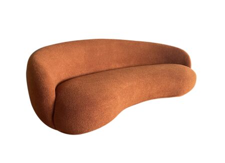 Zetel Bean 3-zit - stof - oranje