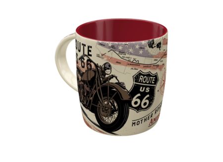 Mok Route 66 33cl - keramiek - meerkleurig