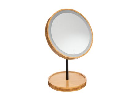 Make-up spiegel Bamboe Ø18cm