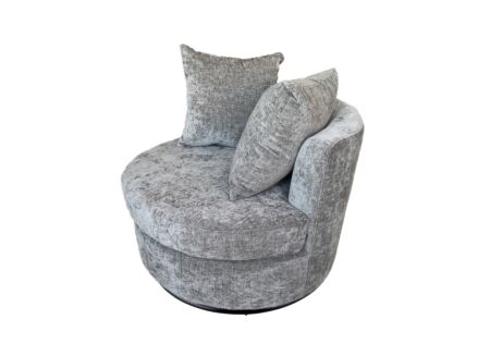Draaifauteuil Dynamo 93,5x88x84cm - stof - donkergrijs