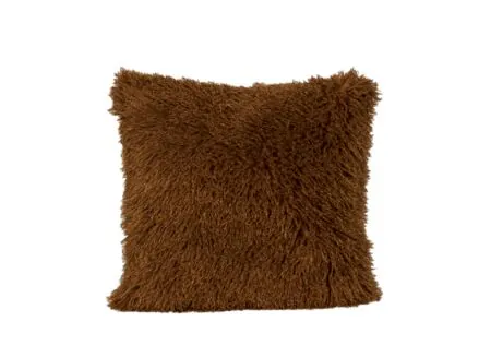 Plus Important - Coussin Hare 60x60cm - fausse fourrure - orange