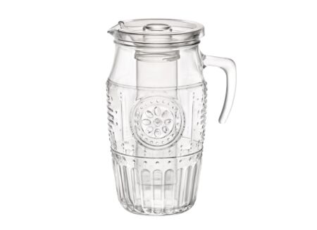 Waterkan Romantic  1,8L - glas - transparant met deksel