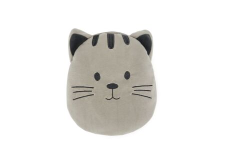 Kersenpitkussen Kitty 22x25cm grijs