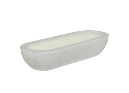 Kaars Citronella Ely H8cm grijs