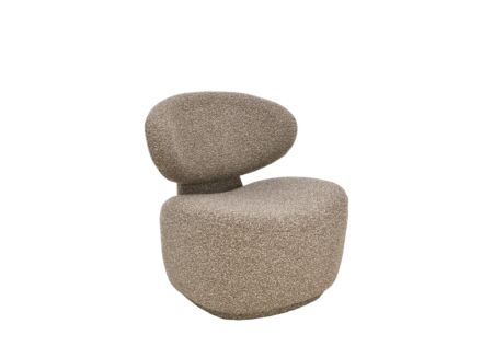 Fauteuil Nubo 77x73x79cm - stof - bruin