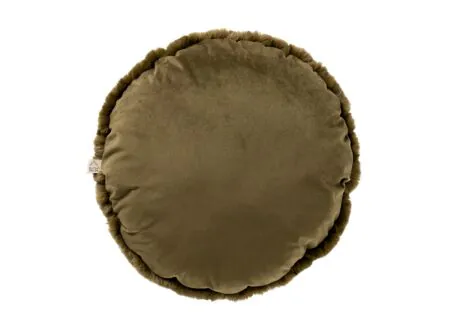 Detail - Coussin Zaya 45x45cm - tissu - military olive