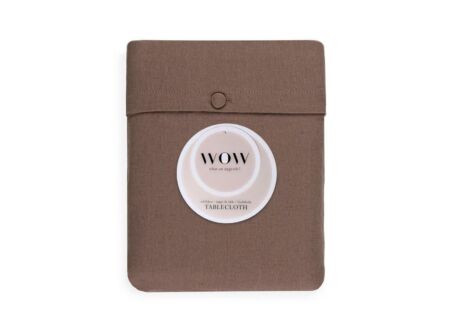 Tafelkleed WOW Essence 2pc 150x250cm - katoen & linnen - sable