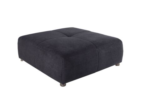 Poef Gulliver 126x126cm stof donkerblauw