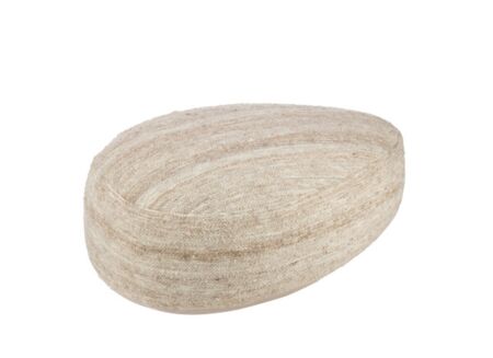 Poef Steen 90x60x30cm - stof - beige