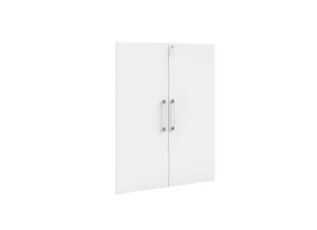 Garde-robe Prima portes 83 - Garde-robe Prima 83,7cm - mélamine - blanc