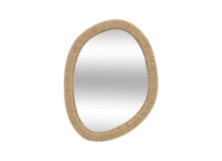 Spiegel Tilia 31x40,5cm - glas & gerecycleerd papier - bruin