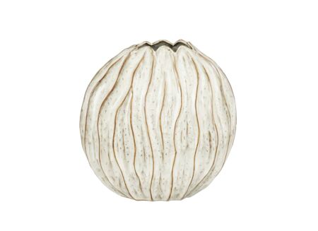 Vaas Jovi Ø35x17cm - stoneware - wit