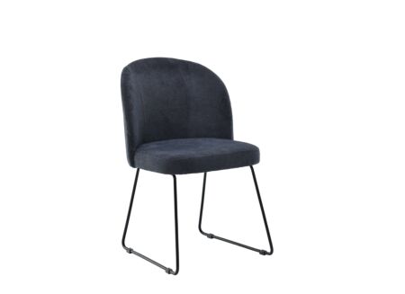 Stoel Soda 52x61x81cm - stof - donkergrijs