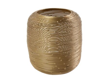 Lantaarn Ayla Ø20x19cm - metaal - goud