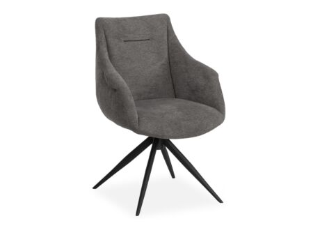 Draaistoel Colin 61x67x87,5cm - stof - antraciet