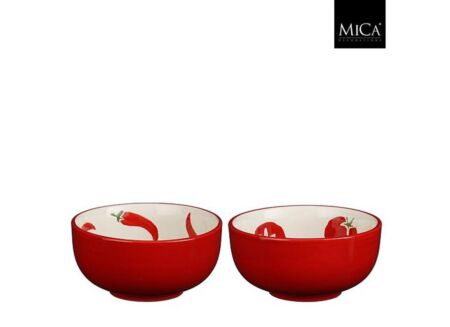 Schaal Vega Ø11,5cm - keramiek - rood