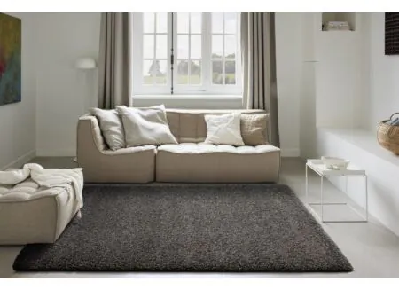 Foto ambiance - Tapis Twister 65x130cm - polypropylène - charcoal