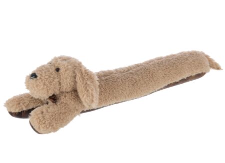 Tochtrol Hond 80x15x23cm - polyester - beige