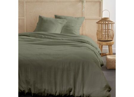 Dekbedovertrek Today  260x220cm - katoengaas - groen