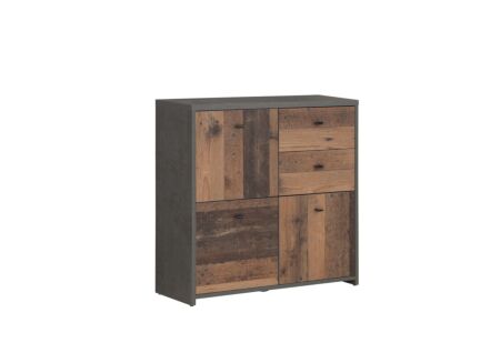 Commode Best Chest 77x30x78cm - decor - old wood & beton