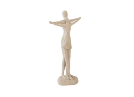 Beeld Trevula H30cm - kunststof - zand