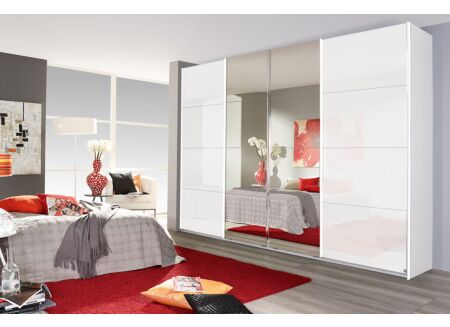 Schuifdeurkast 315cm - decor - wit