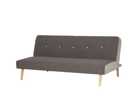 Zetelbed Wasabi 2 persoons stof grijs