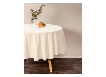 Tafelkleed Myrna Ø180cm ivoor