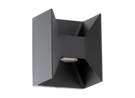 Wandlamp buiten Morino antraciet 2x2,5W