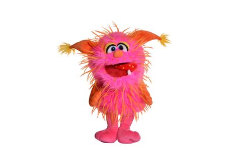 Handpop Monster to go Schmackofatz H38cm - polyester - roze