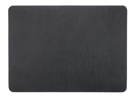 Placemat Togo 45x33cm - lederlook - zwart