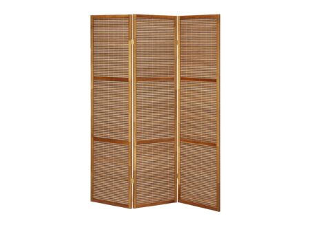 Kamerscherm Longato 130.5cm - walnoot - bamboe