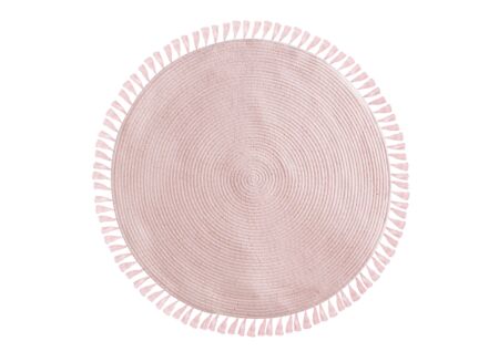 Rond tapijt Lurex Ø90cm - polyester - roze