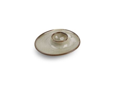 Eierdopje Ceres Ø12cm - porselein - grijs